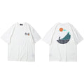 Vimost Shop Great Wave T-shirt featuring a Japanese wave design, short sleeve streetwear tee for men, summer casual clothing