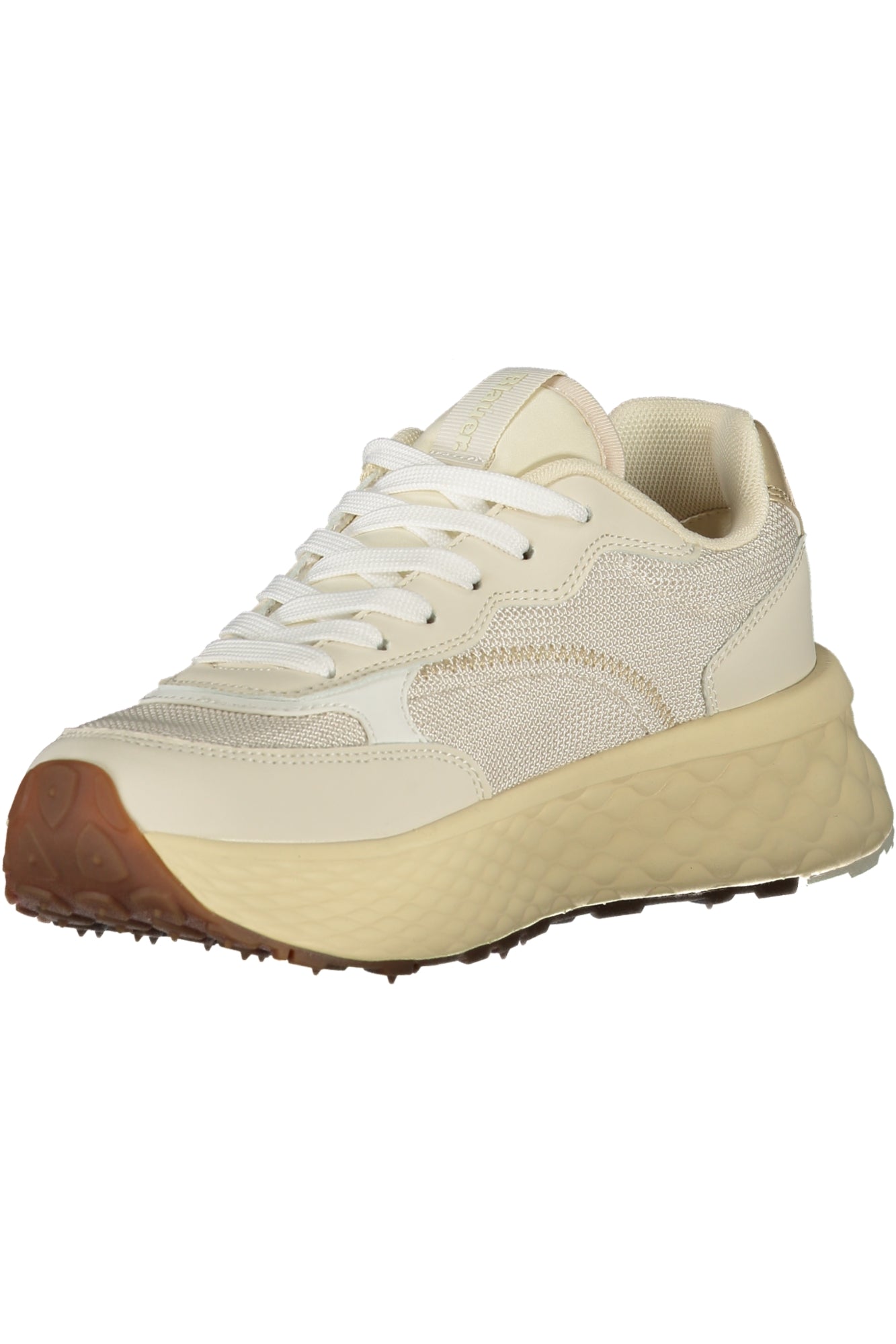 Beige Blauer women's sports sneakers with breathable mesh and supportive sole, designed for activewear and casual wear.
