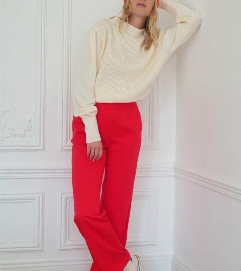 Femme Elise Chalmin Pantalons & Jeans | Pantalon Auguste Coquelicot