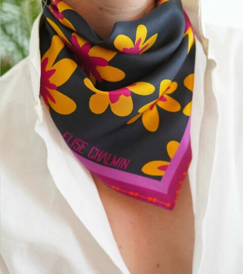 Accessoires Elise Chalmin  | Foulard En Soie Ben Edelweiss Forever