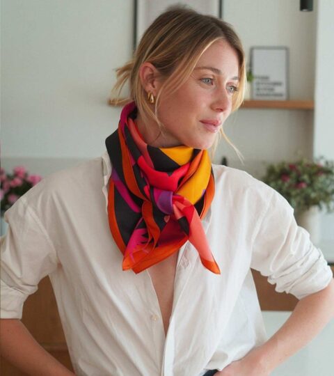 Accessoires Elise Chalmin  | Foulard En Soie Jerry Elise Chalmin